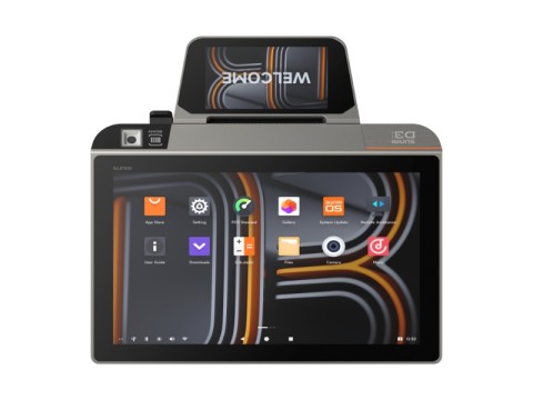 D3 mini - Touchsystem, 10.1" Widescreen Display, LCD Kundendisplay, 80mm Bondrucker, Android 13, NFC, 4G