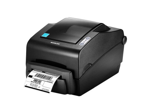 SLP-TX400 - Etikettendrucker, thermotransfer, 203dpi, USB + RS232 + Ethernet, Peeler, dunkelgrau