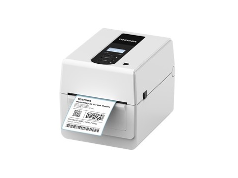 BV410T-GS02-QM-S - Etikettendrucker, thermotransfer, 300dpi, USB + Ethernet, LCD-Display, weiss
