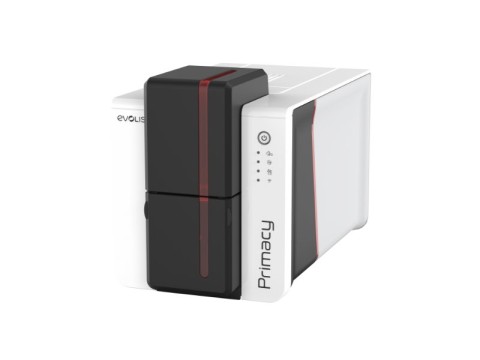 Primacy 2 - Kartendrucker, LED-Panel, Go Pack einseitig, USB + Ethernet, rot