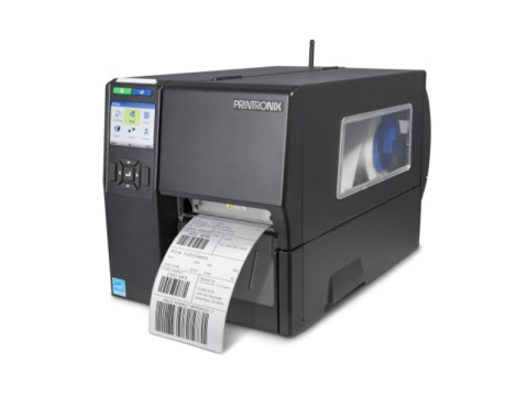 T4000 - Etikettendrucker, thermotransfer, 203dpi, Ethernet + USB + RS232 + WLAN, Abschneider / Auffangschale