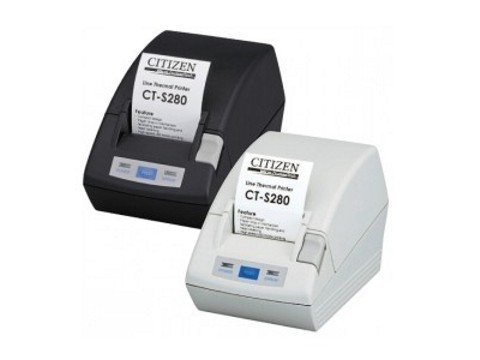CT-S281L - Thermodrucker, Sensor für Etiketten, Blackmarksensor, USB, weiss
