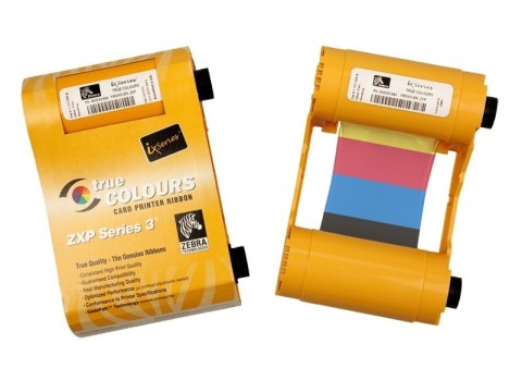 True Colours ix Series Farbband für ZXP Serie 3, Weiß Monochrome, ca. 850 Drucke/Rolle