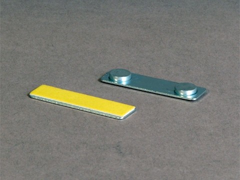 Kartenhalter für Plastikkarte mit Magnetfixierung (z.B. als Namensschild) (VPE 50 Stk)