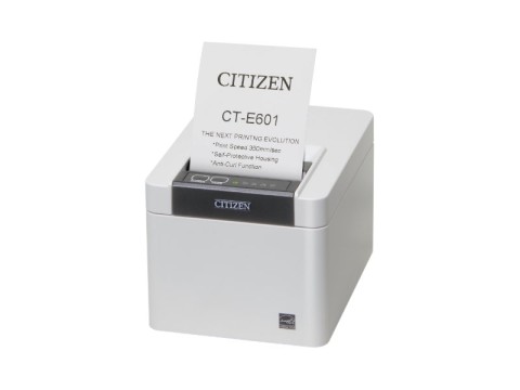 CT-E601 - Antibakterielles Gehäuse, 80mm, Abschneider, USB, weiss