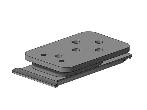 Essentials - mCase Duo Adapter für OtterBox uniVERSE, ohne Rotationsmöglichkeit, schwarz