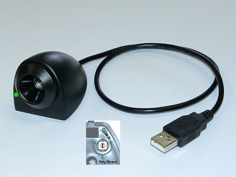 Stift-Kellnerschloss - Bluetooth, USB Stromversorgung, schwarz, Kabel 1.4m