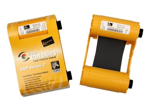 True Colours ix Series Farbband für ZXP Serie 3, Schwarz Monochrome, ca. 1000 Drucke/Rolle