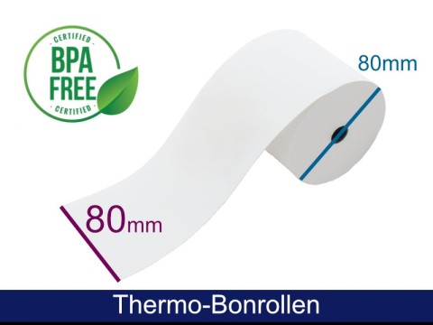 Thermorolle - 80 80 12.7 (B/D(max.)/K) weiss, 70g, 60m