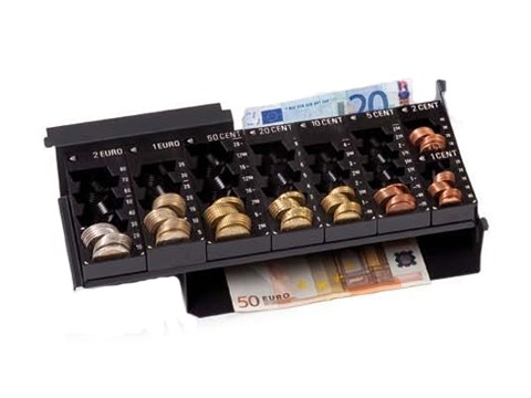 Zählbrett-Geldeinsatz für Euro ECC Geldkassette