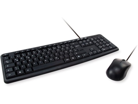 Tastatur + Maus-Set - 105 Soft-Touch-Tasten, optische USB-Maus, Kabellänge 1.35m