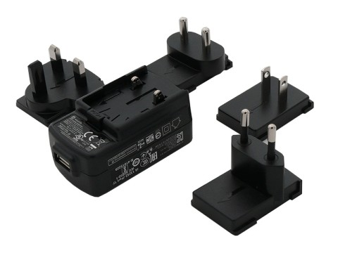 USB Netzteil 5V/2A (inkl. EU-, US-, UK- und AU-Stecker) für ScanPal 5100 / 6100 / 6500 / 7600, EDA50, EDA51, EDA50HC, EDA51K. EDA5S und CN80
