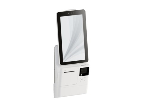K2 Mini - Self-Ordering-Kiosksystem mit 15.6"-Multi Touch-Display, Android 7.1, 2D-Barcodescanner, 80mm/58mm Drucker, Wandhalterung