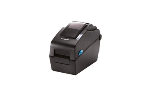 SLP-DX223 - Etikettendrucker, thermodirekt, 300dpi, Druckbreite 56.9mm, USB + RS232 + Ethernet, Abschneider, dunkelgrau